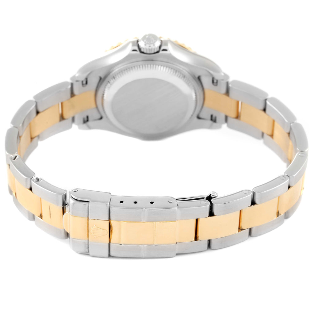 Rolex Yachtmaster White Dial Steel Yellow Gold Ladies Watch 169623 Box Papers