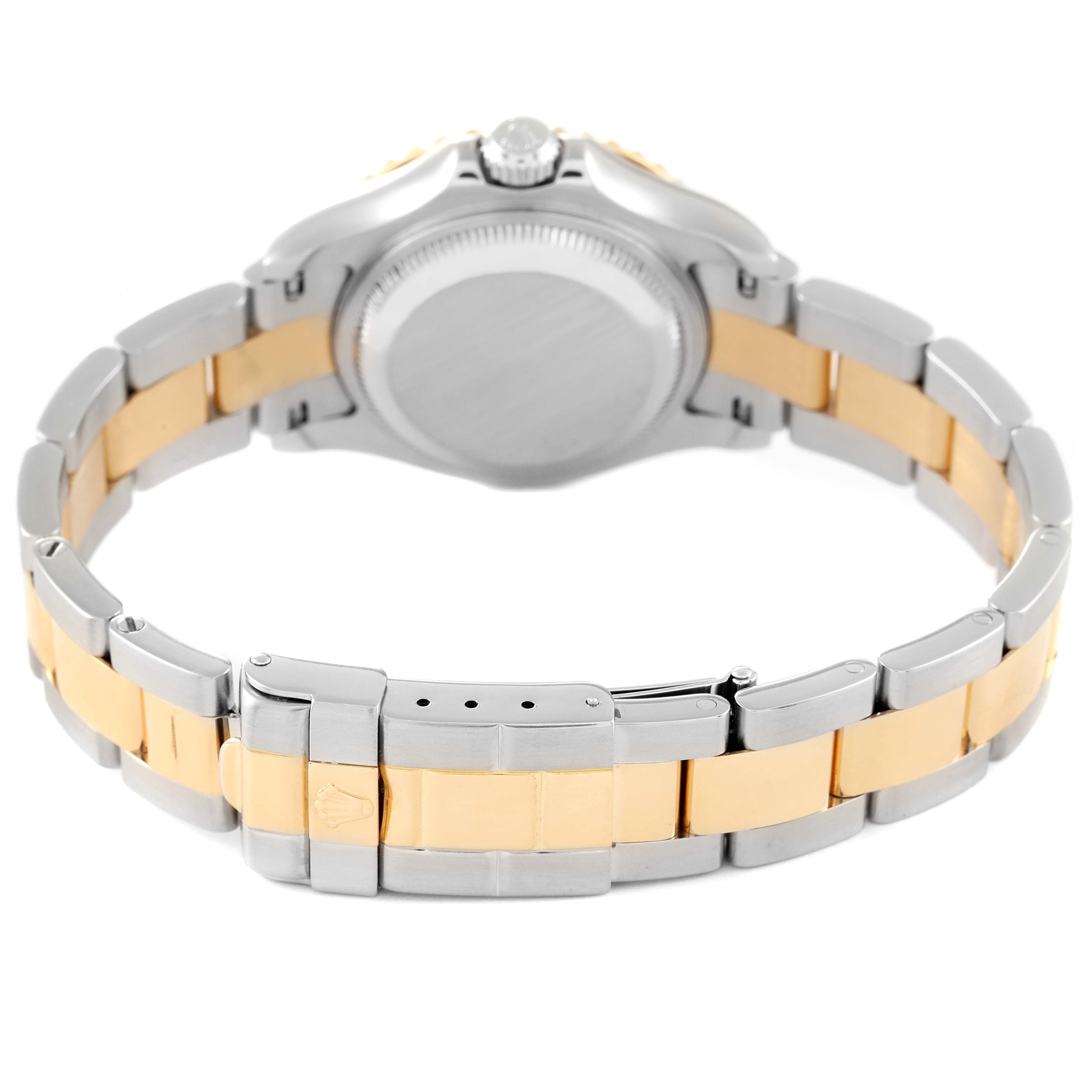 Rolex Yachtmaster White Dial Steel Yellow Gold Ladies Watch 169623 Box Papers