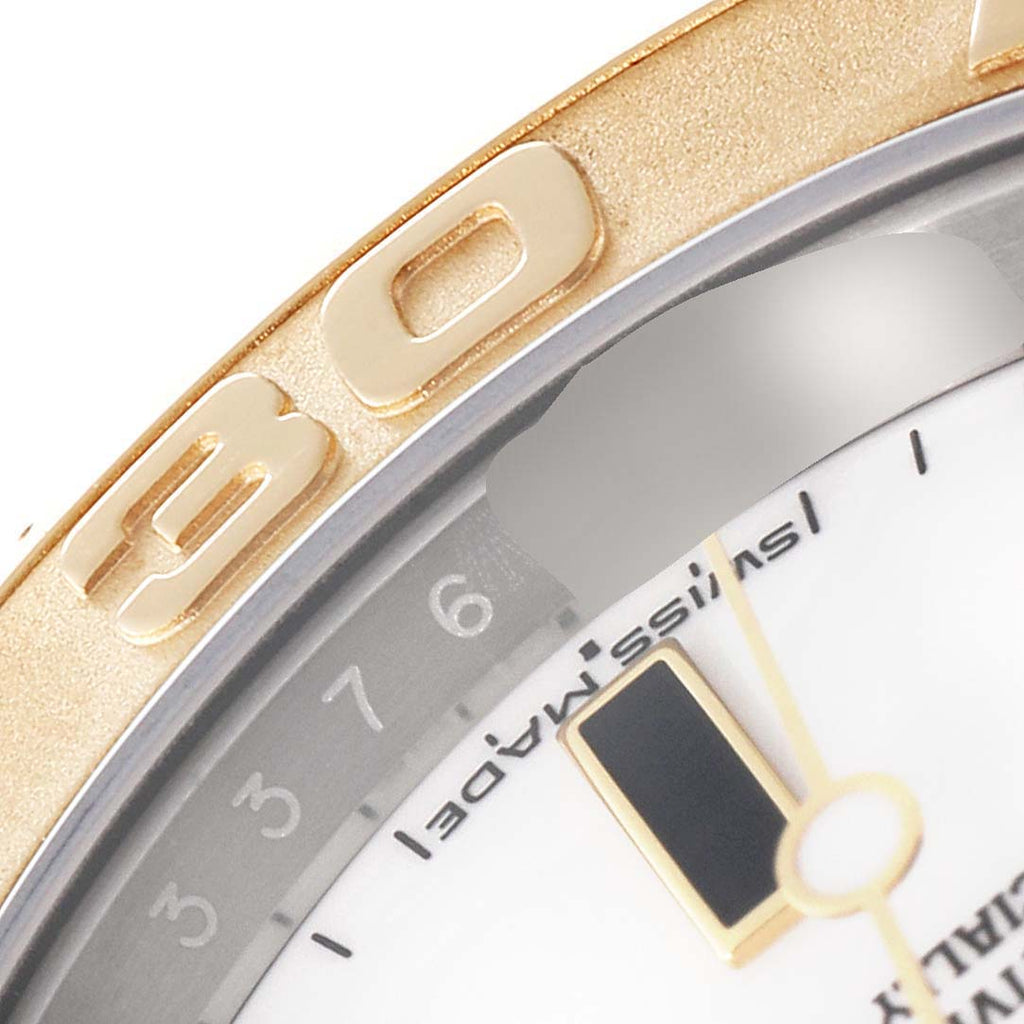 Rolex Yachtmaster White Dial Steel Yellow Gold Mens Watch 16623 Box Card