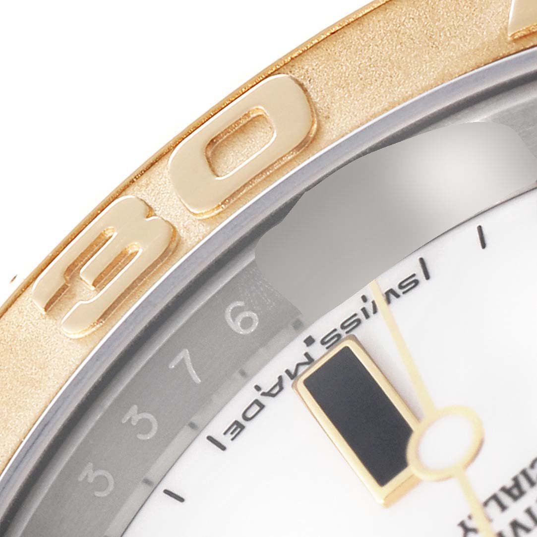 Rolex Yachtmaster White Dial Steel Yellow Gold Mens Watch 16623 Box Card