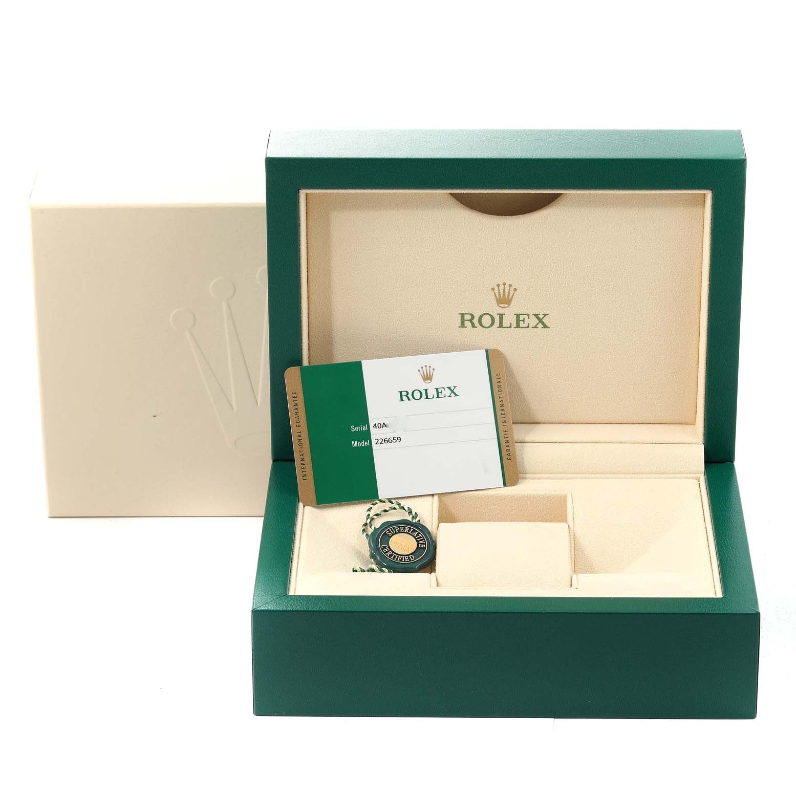 Rolex Yachtmaster White Gold Oysterflex Bracelet Mens Watch 226659 Box Card STRAP CHANGE